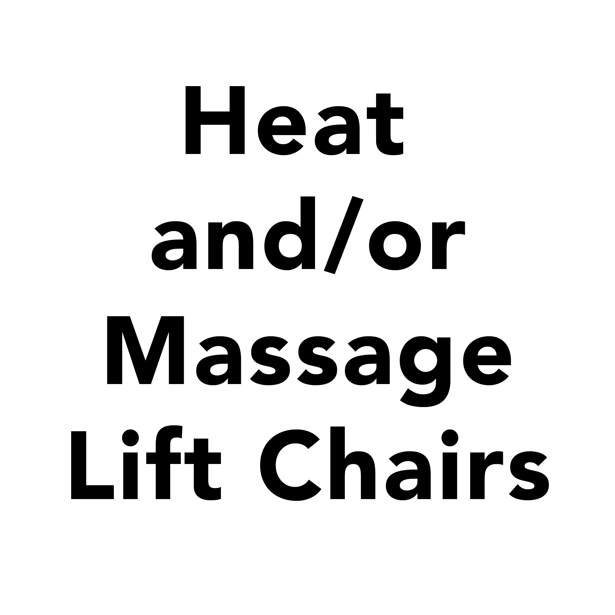 Heat and massage lift chairs category